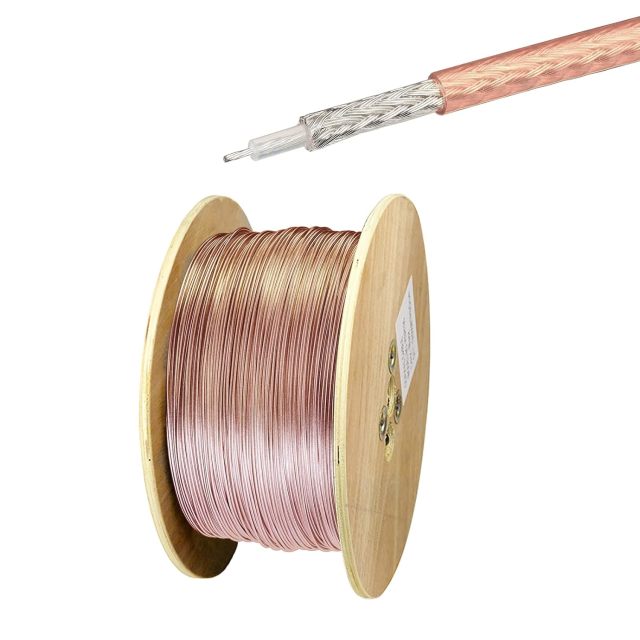Superbat RG178 Coax Coaxial Cable 15ft 50 Ohm Low Loss Cord for Antennas Cable Microwave Radio Project etc.