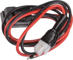 Superbat 30A 6-pin DC Power Supply Cable 12AWG Short Wave Power Cable for Yaesu Icom Alinco Mobile Radio Power Cord