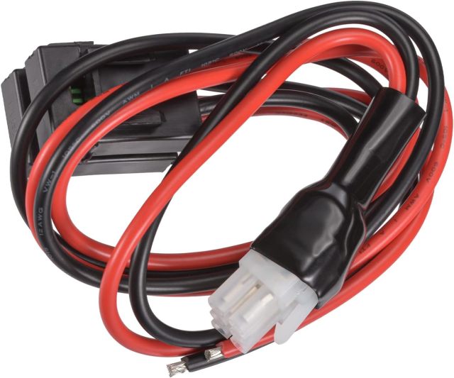 Superbat 30A 6-pin DC Power Supply Cable 12AWG Short Wave Power Cable for Yaesu Icom Alinco Mobile Radio Power Cord