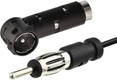 Superbat Car Antenna Universal Car Stereo FM AM Radio Antenna with DIN Plug Connector for Vehicle Car Auto Truck SUV Radio Stereo Head Unit Receiver Player Audio Tuner etc.