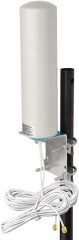 Superbat Omnidirectional MIMO Antenna 10dbi 4G LTE Outdoor Wall Mount Waterproof Antenna with 2 SMA /TS9 Connectors for Hotspot Routers Trail Camera etc.