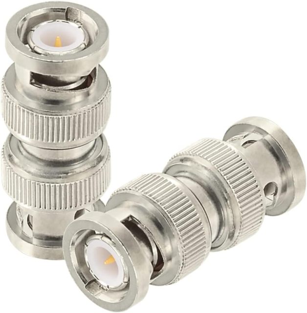 Superbat BNC Adapter 50 Ohm BNC Male to BNC Male Adapter for Ham Radio Antenna CCTV Video Camera System etc. 5pcs