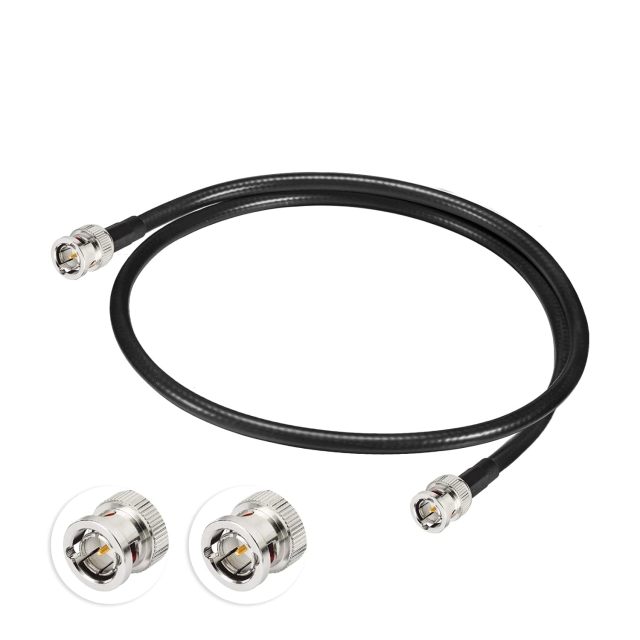 Superbat SDI Cable 3ft 3G/6G/12G SDI Cable 75 Ohm BNC Male to BNC Male Cable (Belden 1694A Black) for Cameras BMCC Video Equipment Supports HD-SDI 3G-SDI 6G-SDI SDI Video Cable