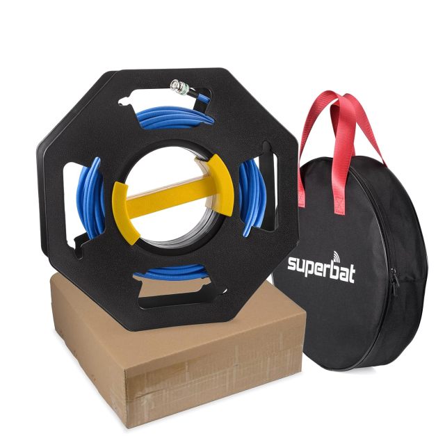 Superbat SDI Cable 100ft 3G/6G/12G SDI Cable Belden 1694A Cable, BNC Cable 75Ohm + SDI Cable Spool for 4K/6K Video Transfer SDI Recorder HDTV Upgrades SDI Frame Synchronizer