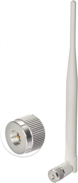 Superbat 4G LTE Antenna SMA 8dBi Wide Band Omni Directional Antenna White 700-2700Mhz for Network Hotspot Modem Security Camera Access Point