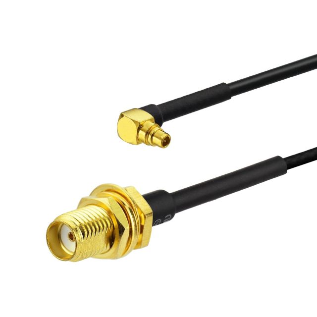 Superbat WiFi Antenna Extension Cable 4inch MMCX Male Right Angle to SMA Female RG174 Coax Cable 2Pcs for Wi-Fi WLAN Wireless Ethernet RFID UWB WiMAX iBurst Zigbee Bluetooth Wireless MIMO etc