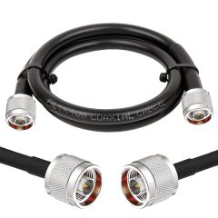 Superbat Ultra Low Loss Coax Cable 3ft N Male to N Male Cable for ADS-B Antenna SWR Meter Cell Booster Lora Antenna Surge Arrester etc.
