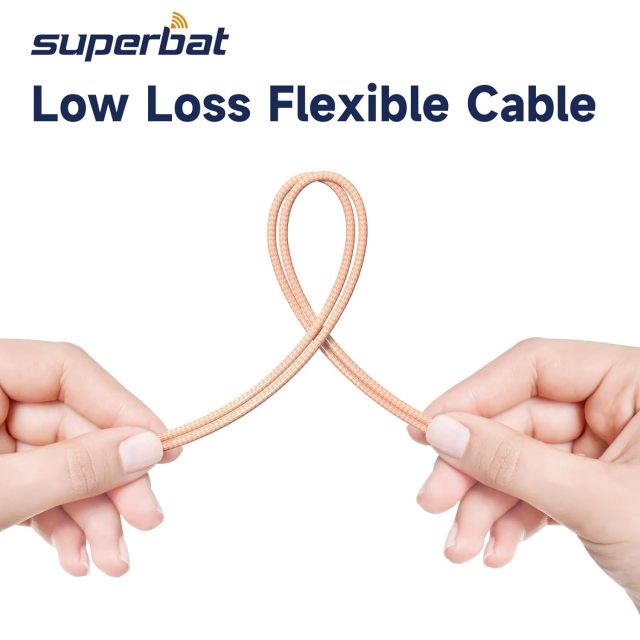Superbat MCX Male Right Angle to TNC Female Bulkhead Mount Antenna Extension Cable 6inch,Low Loss RG316 Coax Cable Pigtail Cable (2Psc) for RF Applications, Industrial,Wireless Devices,Broadband etc