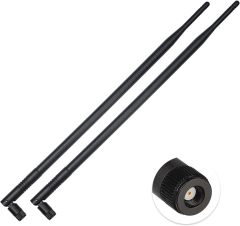 Superbat 9dBi Dual Band WiFi Antenna 2.4GHz 5GHz 5.8GHz MIMO RP-SMA Bluetooth Antenna for WiFi Router Wireless Network Card Security IP Camera Video Surveillance Monitor