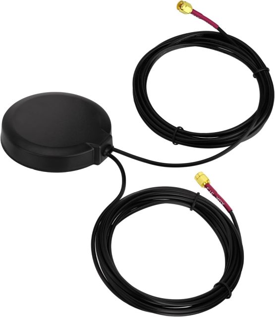 Superbat 4G LTE Antenna Dual Band MIMO Antenna Magnetic Mount Omni-Directional SMA Male Antenna for Verizon AT&T T-Mobile Sprint 4G LTE Router Cellular Gateway Modem Wireless Router etc.