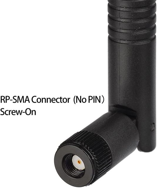 Superbat High Gain WiFi Antenna 8dBi 2.4GHz 5.8GHz Dual Band WiFi Antenna RP-SMA Antenna for Wireless Network Card WiFi Router Camera etc. 1-Pack