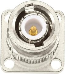 Superbat BNC Connector BNC Male Connector 4 Hole Flange Mount Panel with Solder Cup Straight RF Coax Connector 5pcs