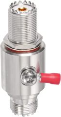 Superbat UHF Coaxial Lightning Arrestor PL-259 Female to SO239 Bulkhead Lightning Surge Protector for CB Radio HAM Radio Gear 2-Way Base Stations
