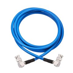 Superbat SDI Cable 6ft BNC Cable Right Angle 3G/6G/12G SDI Cable Blue Belden 1694A Cable Supports HD-SDI/3G-SDI/6G-SDI/4K/8K Video Monitor，Precision SDI Video Cable Short