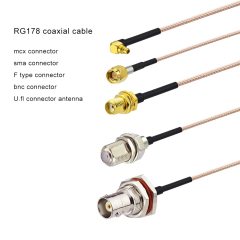 Superbat RG178 Coax Coaxial Cable 15ft 50 Ohm Low Loss Cord for Antennas Cable Microwave Radio Project etc.