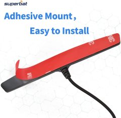Superbat 4G LTE Antenna 700-2600MHZ Adhesive Mount Omni-Directional Antenna SMA Male Antenna for Car Vehicle Cellular Hotspot Router Gateway Modem etc.