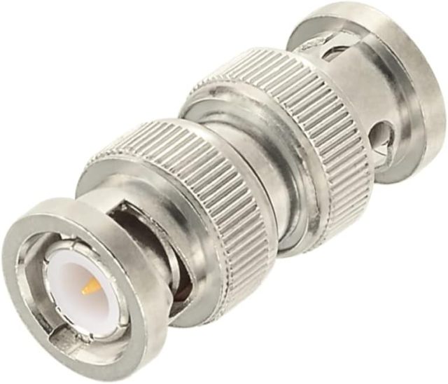 Superbat BNC Adapter 50 Ohm BNC Male to BNC Male Adapter for Ham Radio Antenna CCTV Video Camera System etc. 5pcs