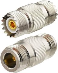 SUPERBAT N Male to PL259 RF Coaxial Coax Cable 25ft + 2pcs N Female / SO239 Adapter Kit for Booster Antenna SWR Meter Ham Radio Duplexer Repeater etc.