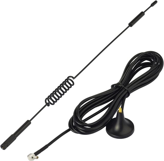 Superbat 7dBi External Magnetic Coil Antenna TS9 Connectors Antenna for Modem Dongle AT&T Nighthawk M5 / MR5100 M1 / MR1100, Verizon Jetpack 8800L MiFi Hotspots 2-Pack