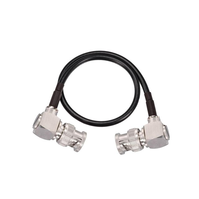 Superbat Thin 3G/6G/12G SDI Cable 1ft BNC Cable 75 Ohm Precision SDI Video Cable Right Angle Supports HD-SDI/3G-SDI/4K/8K Monitor Surveillance DVR Recorder