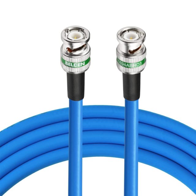 Superbat SDI Cable 100ft 3G/6G/12G SDI Cable Belden 1694A Cable, BNC Cable 75Ohm + SDI Cable Spool for 4K/6K Video Transfer SDI Recorder HDTV Upgrades SDI Frame Synchronizer