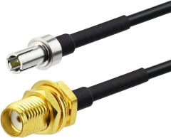 SUPERBAT SMA to TS9 Cable (RG174 3ft) SMA Female to TS9 Male Adapter Cable 50 Ohm for 4g/5g Modems Router USB MiFi Hotspots MIMO Antenna Dongle 1pcs