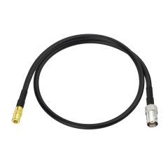 Superbat BNC Female to SMB Male 50 Ohm RG174 Coaxial Cable 1ft for RF Applications,Antennas,Radio Boards,Base Stations etc(2Pcs)