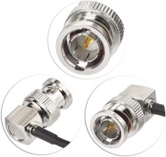 Superbat 3G SDI Cable 3ft BNC Cable 75ohm HD-SDI Cable Right Angle for Cameras and Video，Supports HD-SDI/3G-SDI SDI Capture Card，SDI Video Cable