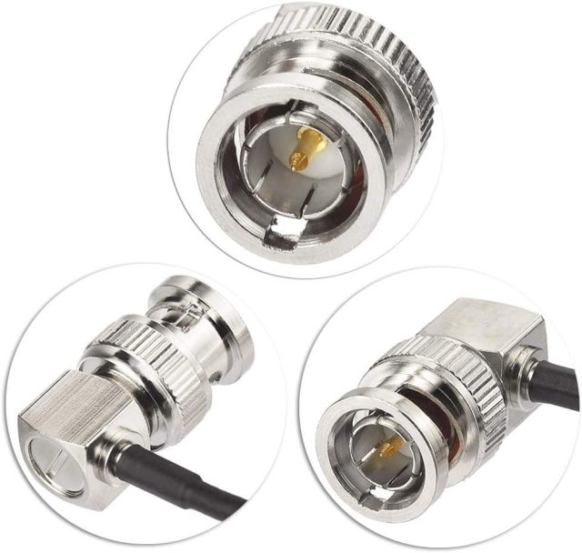 Superbat 3G SDI Cable 3ft BNC Cable 75ohm HD-SDI Cable Right Angle for Cameras and Video，Supports HD-SDI/3G-SDI SDI Capture Card，SDI Video Cable