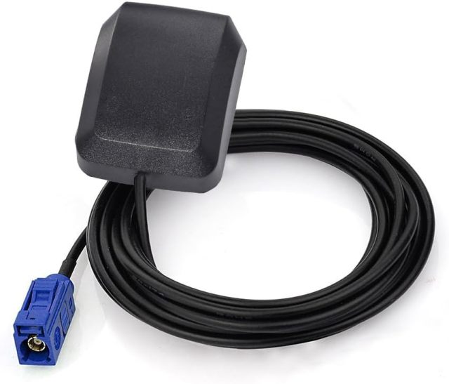 Superbat Vehicle Car Active GPS Antenna Hidden Magnetic Mount Waterproof Fakra Antenna for Car Truck GPS Navigation Receiver System Factory DVD Stereo Head Unit
