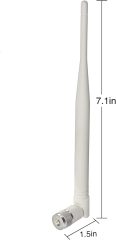 Superbat 4G LTE Antenna SMA 8dBi Wide Band Omni Directional Antenna White 700-2700Mhz for Network Hotspot Modem Security Camera Access Point