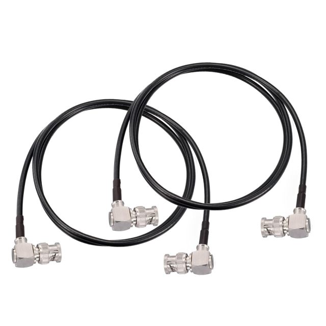 Superbat 3G/6G/12G SDI Cable 3ft BNC Cable 75 Ohm Thin Precision SDI Video Cable Right Angle Supports HD-SDI/3G-SDI/4K/8K Monitor Surveillance Camera CCTV System