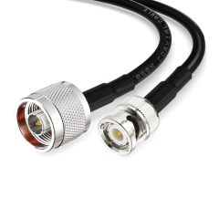 Superbat N Male to BNC Male Jumper Cable 50 Ohm 3ft Low Loss RG8X Cable for Scanner Antenna Splitter VHF Radio etc.