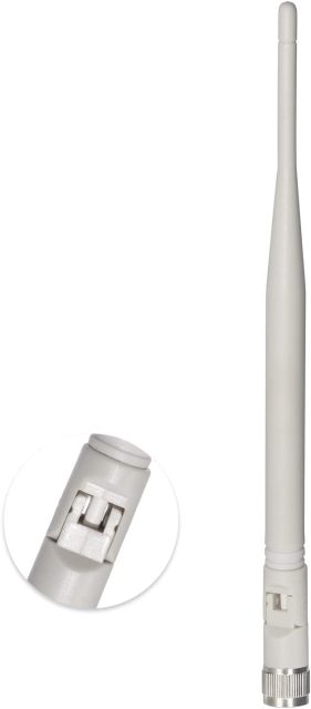 Superbat 4G LTE Antenna SMA 8dBi Wide Band Omni Directional Antenna White 700-2700Mhz for Network Hotspot Modem Security Camera Access Point