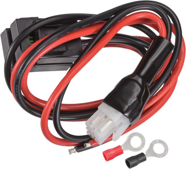 Superbat 30A 6-pin DC Power Supply Cable 12AWG Short Wave Power Cable for Yaesu Icom Alinco Mobile Radio Power Cord