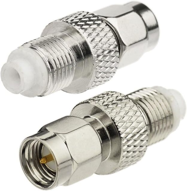 wlaniot 2pcs SMA to FME Adapter SMA Male Plug to FME Female Jack RF Coaxial Connector