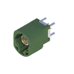 FAKRA 4pin HSD E Male plug Straight  PCB Mount Connector