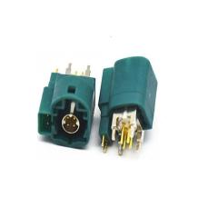 FAKRA 4pin+2 HSD Z Male plug Straight  PCB Mount Connector