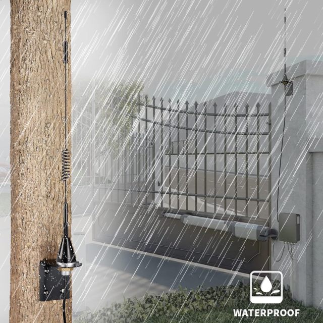 Bingfu Gate Opener Antenna for GTO Mighty Mule MM371W MM372W MM571W MM572W MMS100 LiftMaster Ghost Controls Multicode Automatic Garage Gate Opener F Type/SMA/RP-SMA 433MHz Extended Antennas