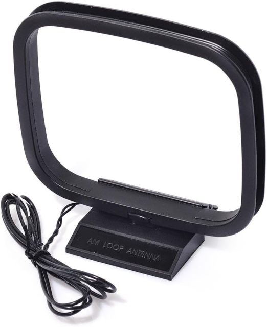 Bingfu AM Loop Antenna with 2 Pin Bare Wire Compatible with Pioneer Onkyo Yamaha Marantz Pyle Indoor Radio Bluetooth Home Stereo Receiver AV Audio Video Home Theater Receiver Power System