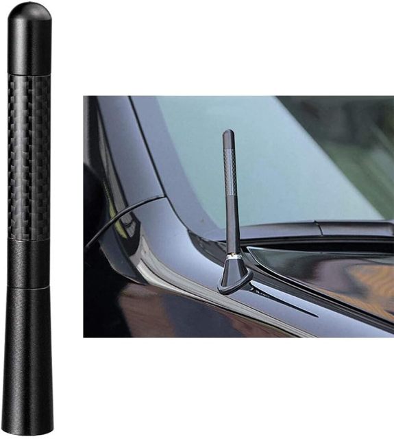 Bingfu Car Radio Antenna Mast Carbon Fiber Truck Antenna Replacement for Ford F150 Raptor F250 F350 F450 Super Duty, Dodge RAM 1500 2500 3500, Toyota, Nissan, Jeep