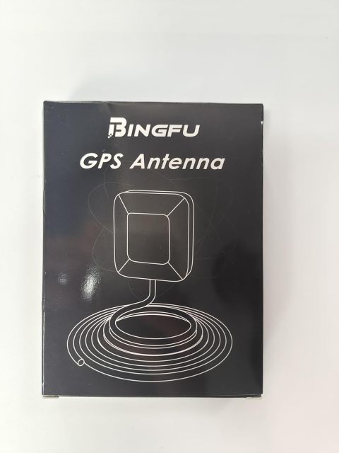 Bingfu Vehicle Waterproof Active GPS Navigation Antenna with SMA Male Connector for Car Stereo Head Unit GPS Navigation System Module Truck Marine Boat GPS Tracker Locator Real Time Tracking