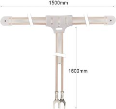 Bingfu FM Dipole Antenna 300 Ohm FM Antenna with 2 Pin Bare Wire Twin Lead for Indoor Digital HD Radio Table Top FM Radio Home Stereo Receiver AV Audio Video Home Theater Receiver HDTV TV Tuner