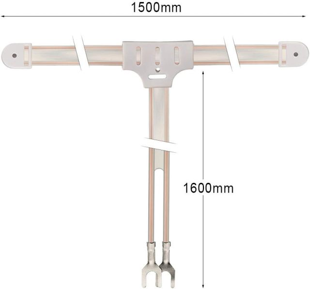 Bingfu FM Dipole Antenna 300 Ohm FM Antenna with 2 Pin Bare Wire Twin Lead for Indoor Digital HD Radio Table Top FM Radio Home Stereo Receiver AV Audio Video Home Theater Receiver HDTV TV Tuner