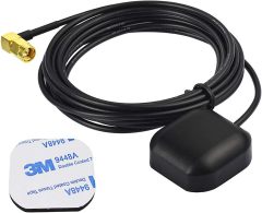 Bingfu Car GPS Antenna SMA Male Waterproof Active GPS Navigation Antenna for Car Stereo Radio Head Unit GPS Navigation System Modem Vehicle Tracker Real Time Monitor Security Camera IoT Router Gateway