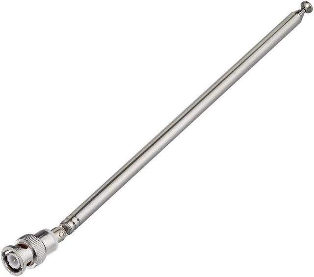 Bingfu Police Radio Scanner Antenna 20-1300MHz 7 Sections Telescopic BNC Male Antenna Ham Radio Handheld CB Radio Antenna for Uniden Whistler Police Radio Scanner Two Way Radio Frequency Counter
