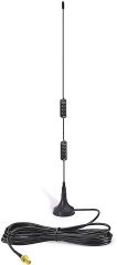 Bingfu Dual Band VHF UHF 136-174MHz 400-470MHz Ham Radio Antenna Handheld Two Way Radio Magnetic Base SMA Female Antenna for Wouxun BaoFeng BF-F8HP UV-5R UV-82 BF-888S Ham Radio Walkie Talkie