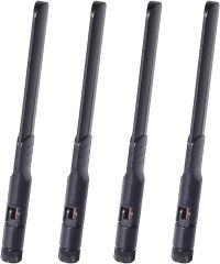 Bingfu Dual Band WiFi 2.4GHz 5GHz 5.8GHz 8dBi MIMO RP-SMA Male Antenna (4-Pack) for WiFi Router Wireless Network Card USB Adapter Security IP Camera Video Surveillance Monitor
