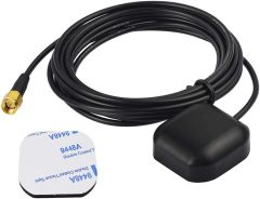 Bingfu Vehicle Waterproof Active GPS Navigation Antenna with SMA Male Connector for Car Stereo Head Unit GPS Navigation System Module Truck Marine Boat GPS Tracker Locator Real Time Tracking