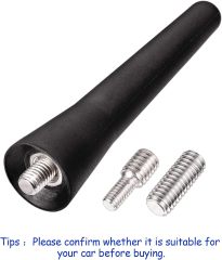 Bingfu Universal Vehicle Roof Mount Short Antenna Mast 2.5 inch Rubber Car Antenna Replacement Compatible with Toyota Honda Chevrolet Nissan Ford Jeep Subaru GMC